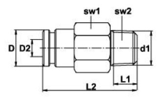 Straight push-in fitting